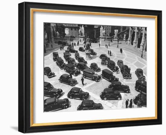 16th Century Piazza Del Campidoglio During Fascists' Celeb. of 4th Anniversary of talian Empire-Carl Mydans-Framed Photographic Print