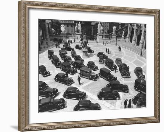 16th Century Piazza Del Campidoglio During Fascists' Celeb. of 4th Anniversary of talian Empire-Carl Mydans-Framed Photographic Print