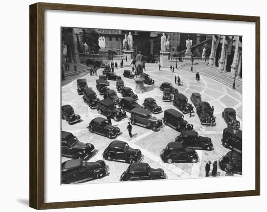 16th Century Piazza Del Campidoglio During Fascists' Celeb. of 4th Anniversary of talian Empire-Carl Mydans-Framed Photographic Print