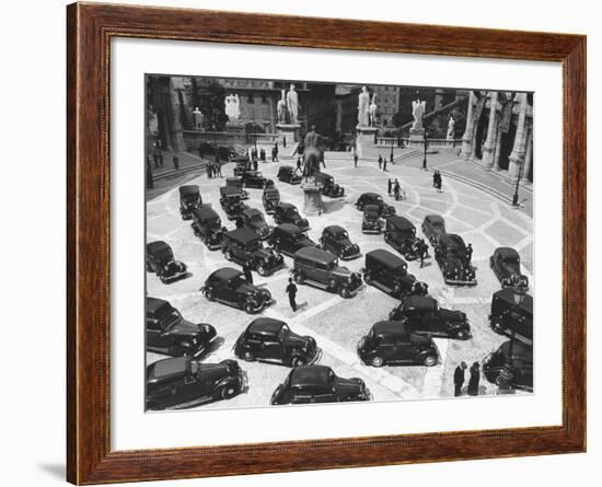 16th Century Piazza Del Campidoglio During Fascists' Celeb. of 4th Anniversary of talian Empire-Carl Mydans-Framed Photographic Print