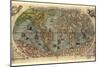 16th Century World Map-Library of Congress-Mounted Photographic Print