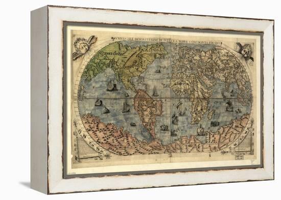 16th Century World Map-Library of Congress-Framed Premier Image Canvas