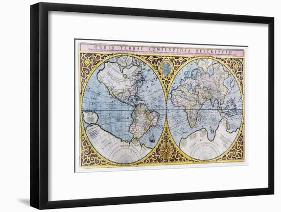 16th Century World Map-Georgette Douwma-Framed Photographic Print