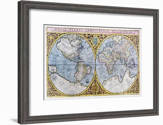 16th Century World Map-Georgette Douwma-Framed Photographic Print