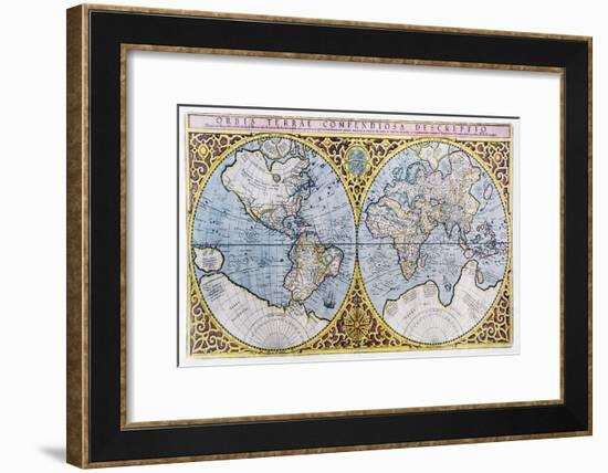 16th Century World Map-Georgette Douwma-Framed Photographic Print