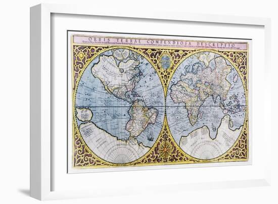 16th Century World Map-Georgette Douwma-Framed Photographic Print