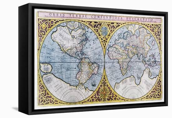 16th Century World Map-Georgette Douwma-Framed Premier Image Canvas