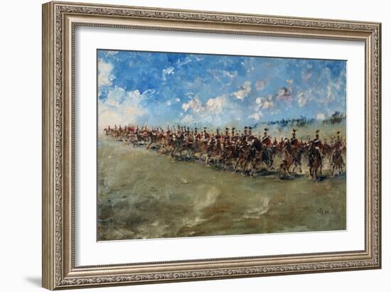 16th Lancers Advancing at Gallop, 1898-Edward Matthew Hale-Framed Giclee Print