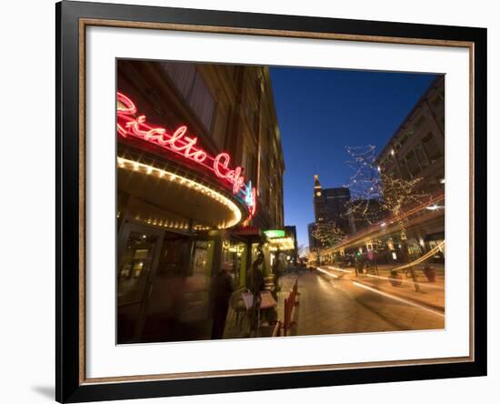 16th Street Walking Mall, Denver, Colorado, USA-Chuck Haney-Framed Photographic Print