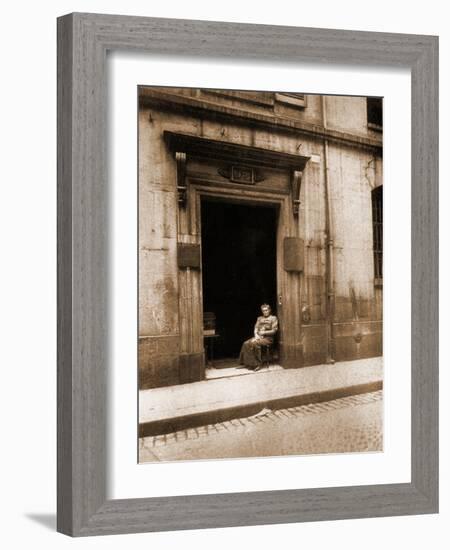 17 Rue Radzinville Ho?tel Maupeou-Eugène Atget-Framed Photographic Print