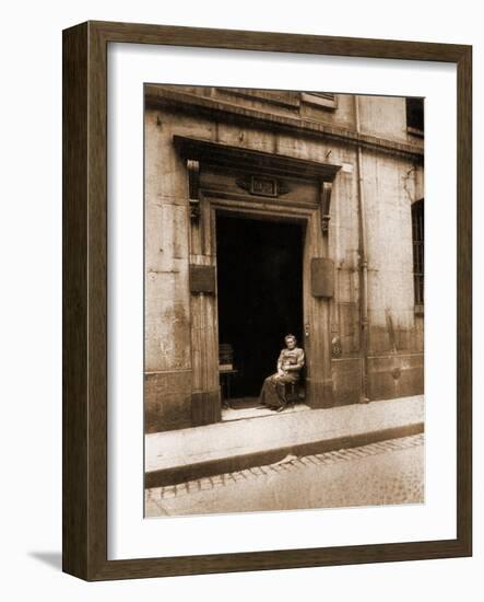 17 Rue Radzinville Ho?tel Maupeou-Eugène Atget-Framed Photographic Print