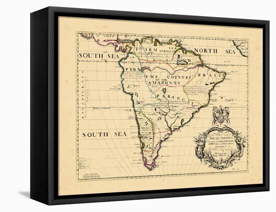 1701, South America-null-Framed Premier Image Canvas