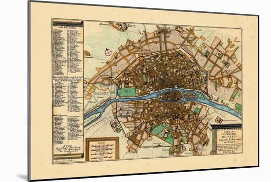 1705, Paris, France-null-Mounted Giclee Print