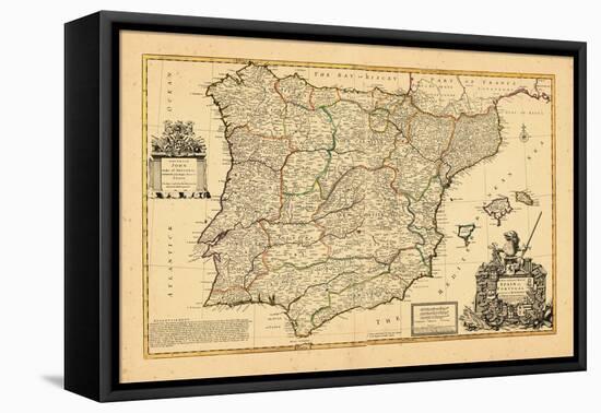 1711, Kingdoms of Portugal and Spain-null-Framed Premier Image Canvas