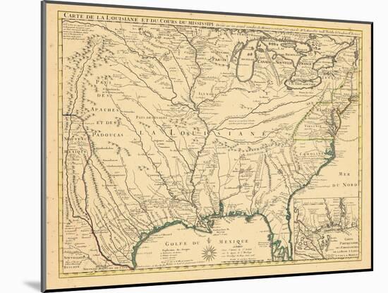 1718, Louisiana, Maryland, North Carolina, South Carolina, United States, Virginia-null-Mounted Giclee Print