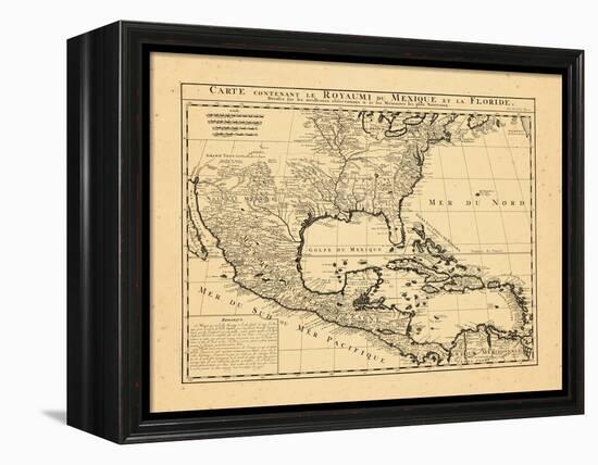 1719, Mexico, Caribbean, United States, West Indies, Central America-null-Framed Premier Image Canvas