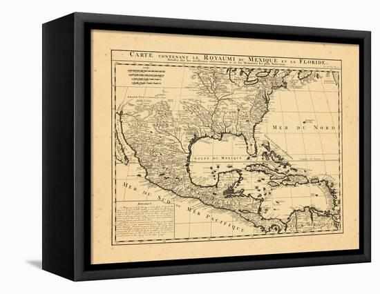 1719, Mexico, Caribbean, United States, West Indies, Central America-null-Framed Premier Image Canvas