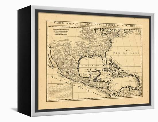 1719, Mexico, Caribbean, United States, West Indies, Central America-null-Framed Premier Image Canvas