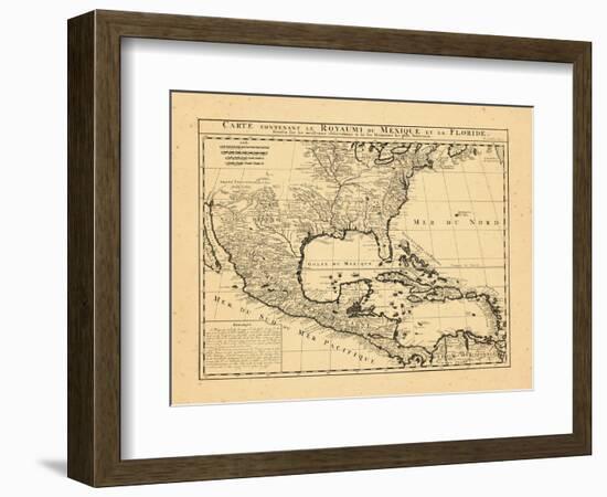 1719, Mexico, Caribbean, United States, West Indies, Central America-null-Framed Premium Giclee Print