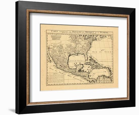 1719, Mexico, Caribbean, United States, West Indies, Central America-null-Framed Premium Giclee Print