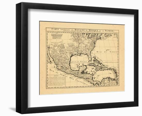 1719, Mexico, Caribbean, United States, West Indies, Central America-null-Framed Premium Giclee Print