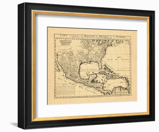 1719, Mexico, Caribbean, United States, West Indies, Central America-null-Framed Premium Giclee Print