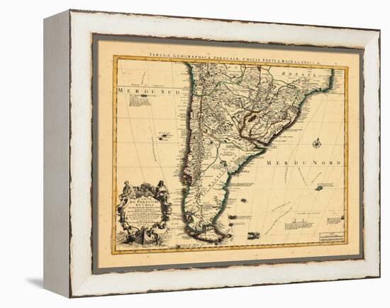 1721, Argentina, Chile, South America-null-Framed Premier Image Canvas