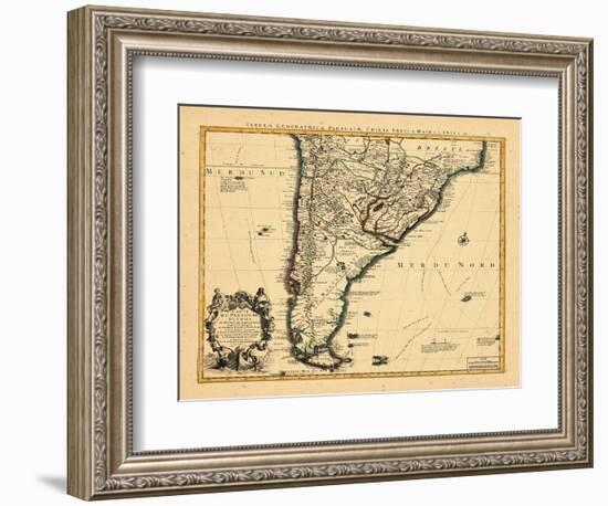 1721, Argentina, Chile, South America-null-Framed Giclee Print