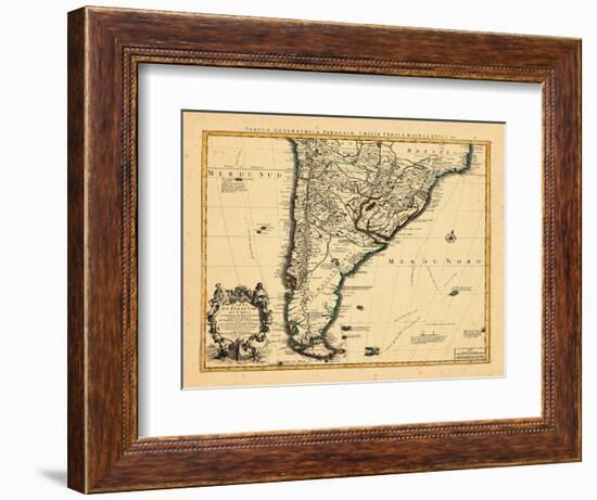 1721, Argentina, Chile, South America-null-Framed Giclee Print