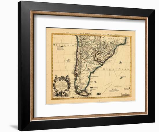 1721, Argentina, Chile, South America-null-Framed Giclee Print