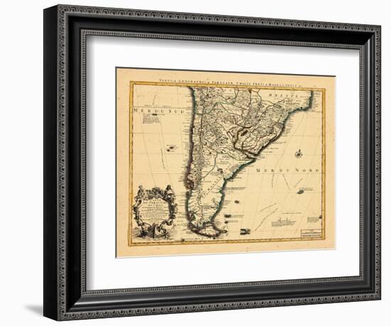 1721, Argentina, Chile, South America-null-Framed Giclee Print