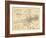 1722, Boston Captain John Bonner Survey Reprinted 1867, Massachusetts, United States-null-Framed Premium Giclee Print