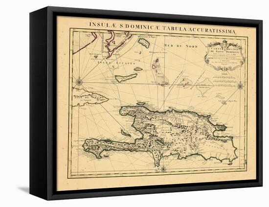 1722, Dominican Republic, Haiti-null-Framed Premier Image Canvas