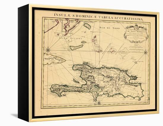 1722, Dominican Republic, Haiti-null-Framed Premier Image Canvas