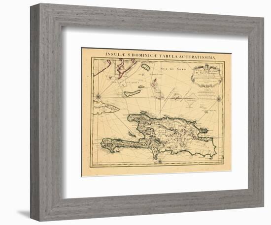 1722, Dominican Republic, Haiti-null-Framed Premium Giclee Print