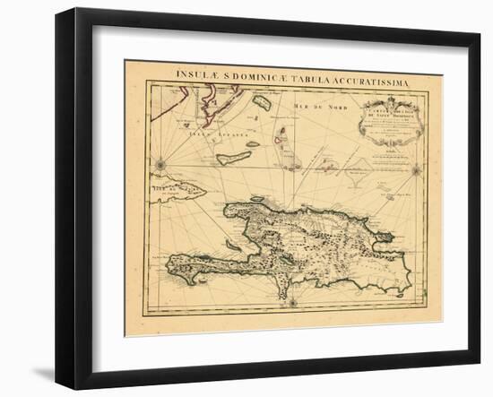 1722, Dominican Republic, Haiti-null-Framed Giclee Print