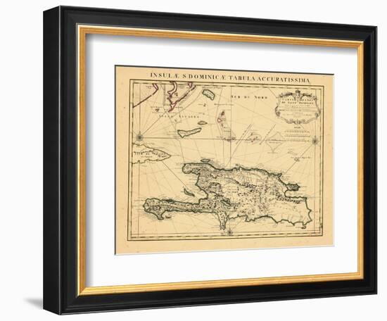 1722, Dominican Republic, Haiti-null-Framed Giclee Print