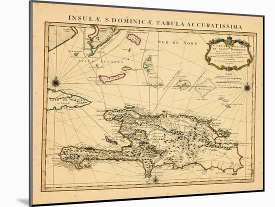 1722, Dominican Republic, HaitiHaiti-null-Mounted Premium Giclee Print