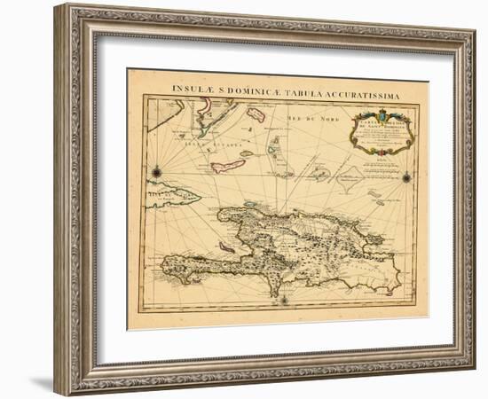 1722, Dominican Republic, HaitiHaiti-null-Framed Giclee Print