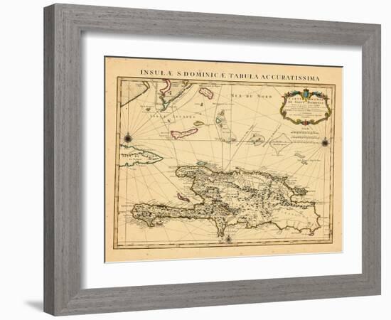 1722, Dominican Republic, HaitiHaiti-null-Framed Giclee Print