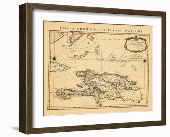 1722, Dominican Republic, HaitiHaiti-null-Framed Giclee Print