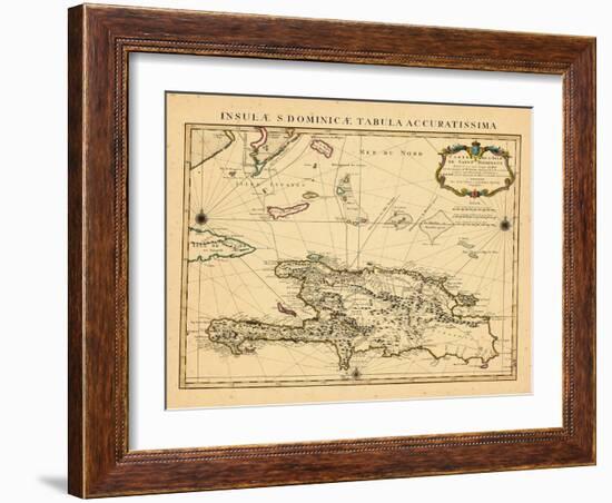 1722, Dominican Republic, HaitiHaiti-null-Framed Giclee Print