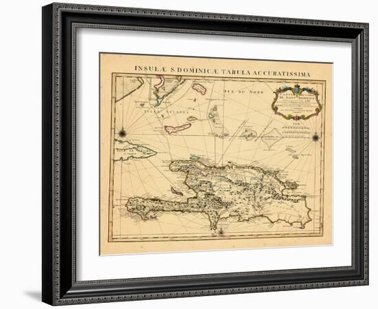 1722, Dominican Republic, HaitiHaiti-null-Framed Giclee Print