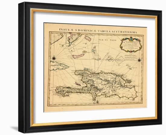 1722, Dominican Republic, HaitiHaiti-null-Framed Giclee Print