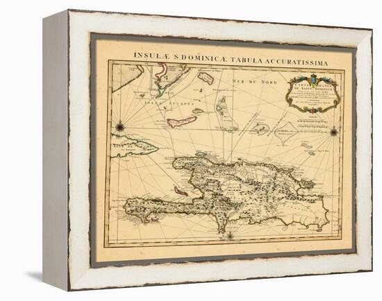 1722, Dominican Republic, HaitiHaiti-null-Framed Premier Image Canvas