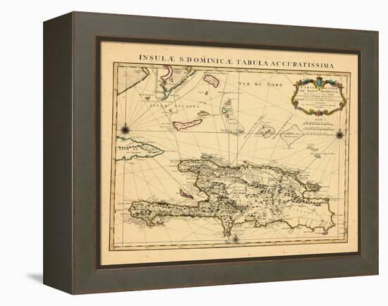 1722, Dominican Republic, HaitiHaiti-null-Framed Premier Image Canvas