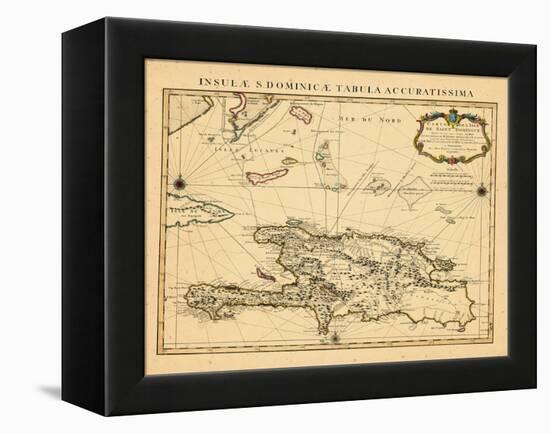 1722, Dominican Republic, HaitiHaiti-null-Framed Premier Image Canvas