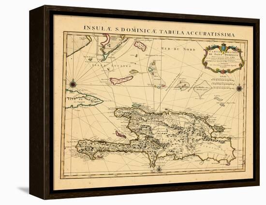 1722, Dominican Republic, HaitiHaiti-null-Framed Premier Image Canvas