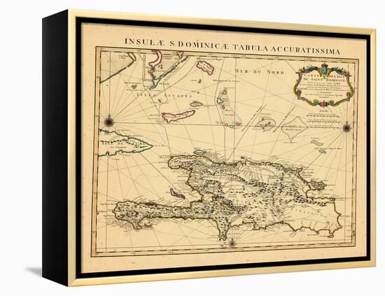 1722, Dominican Republic, HaitiHaiti-null-Framed Premier Image Canvas