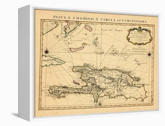 1722, Dominican Republic, HaitiHaiti-null-Framed Premier Image Canvas